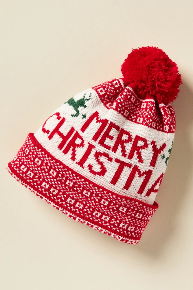 By Anthropologie Christmas Beanie