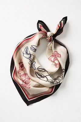 Bl-nk Lobster Printed Scarf