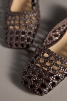 By Anthropologie Woven Mule Heels