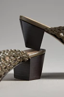 By Anthropologie Woven Mule Heels