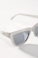 Jenny Bird The Cat-Eye Silver Frame Sunglasses