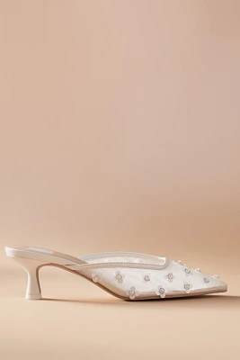 Dolce Vita Clara Pearl Kitten-Heel Mules