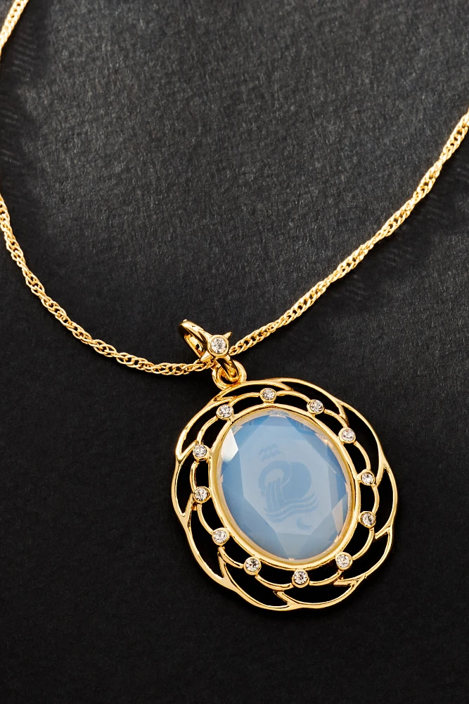 Framed Zodiac Pendant Necklace