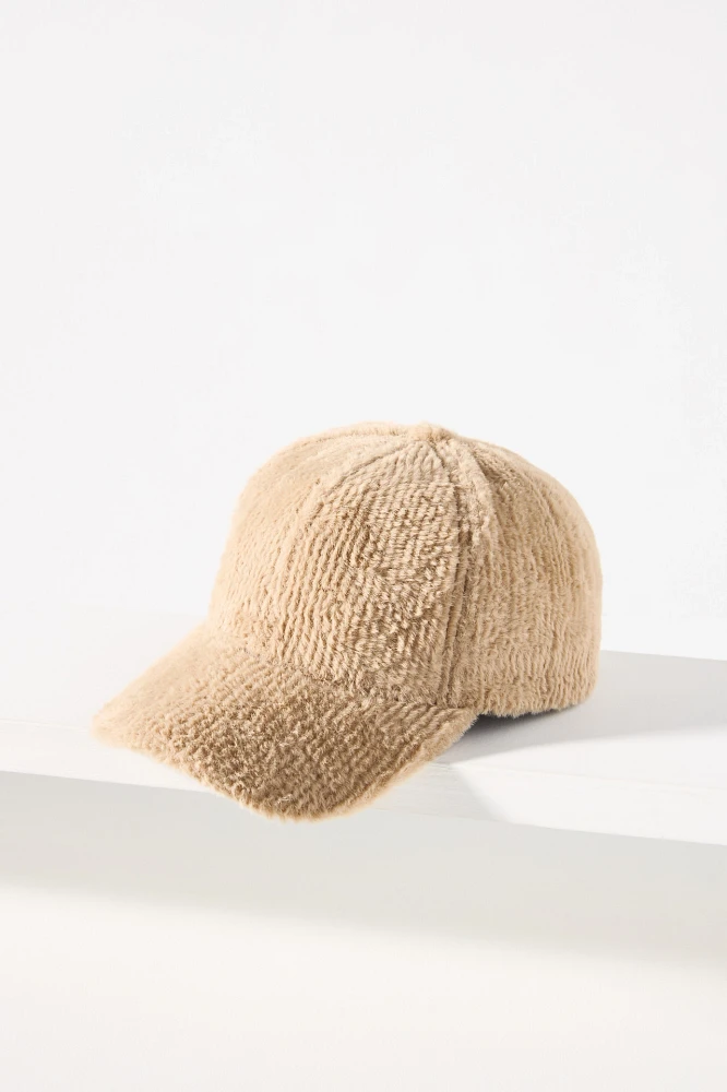 Ribbed Sherpa Baseball Cap