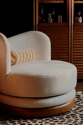Norris Linen Swivel Chair