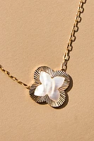 Stone Clover Necklace