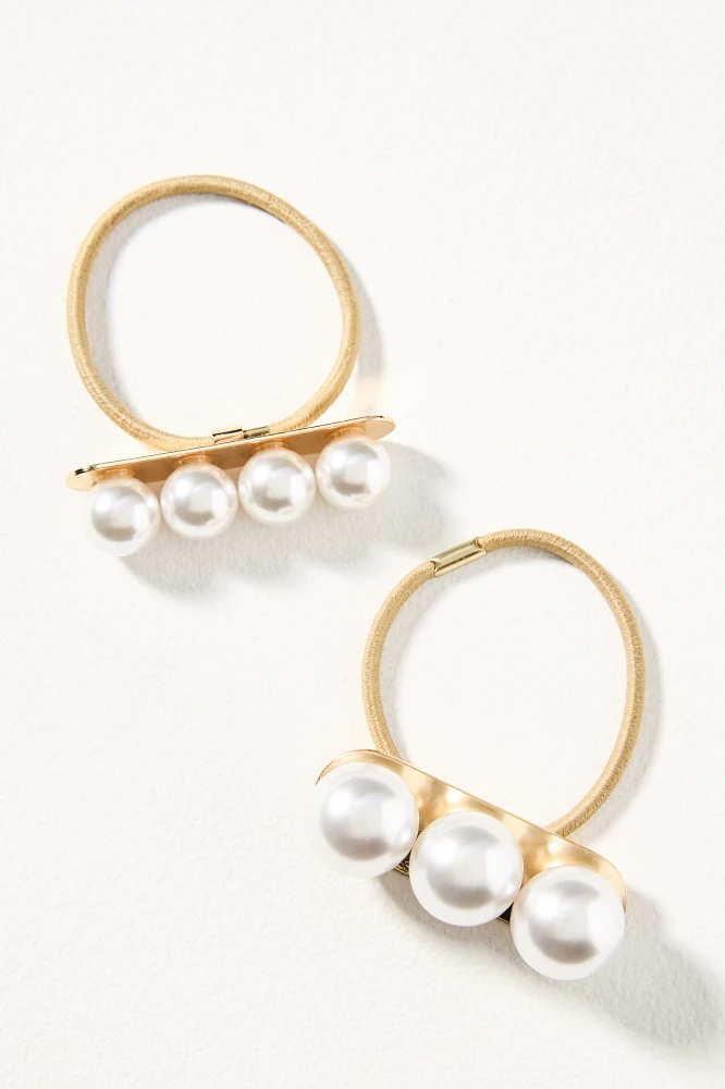 Pearl Hair Ties, Set of 2