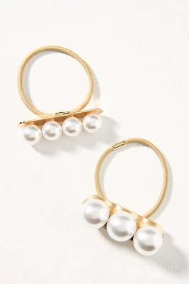 Pearl Hair Ties, Set of 2