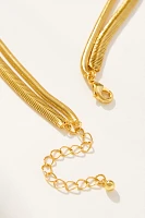 Uncommon James Layered Flat Snake Chain Necklace