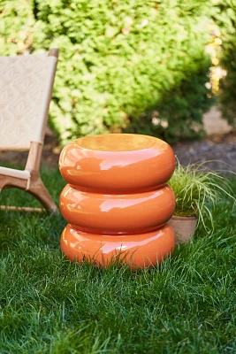 Triple Bubble Ceramic Stool