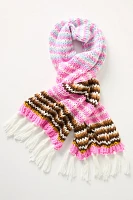 By Anthropologie Stripe Knit Scarf