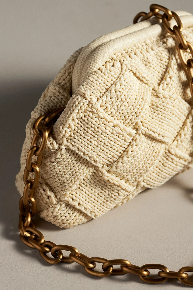 Noam Hazan Jade Woven Clutch
