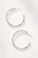 Thin Rocker Hoop Earrings