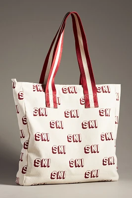 Ski Canvas Tote