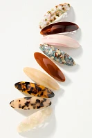 Resin Barrettes, Set of 3