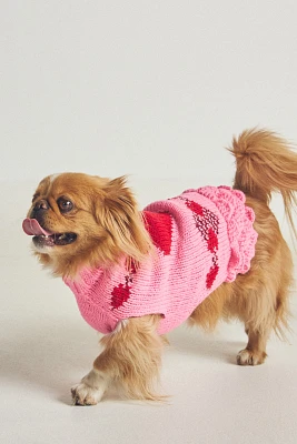 Valentine's Day Heart Pet Sweater