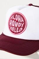 Friday Feelin Aloha Howdy Hello Trucker Hat