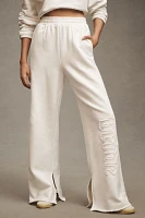 BRIDEMERCH Bride Wide-Leg Slit Sweatpants