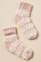 Lemon Sleigh Ride Faux-Fur Socks