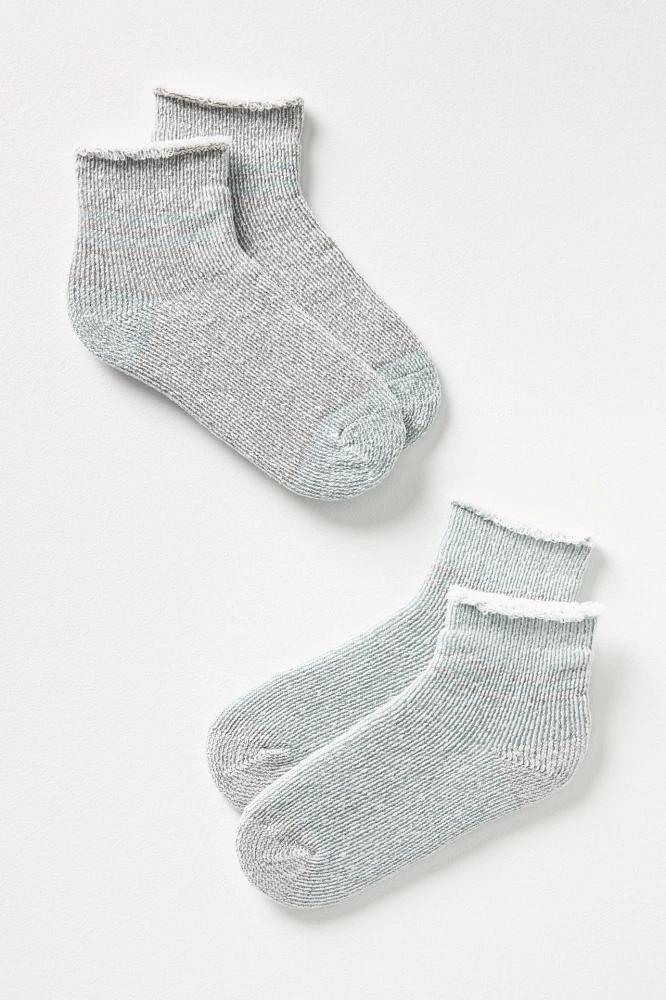 Lemon Roll Over Socks, Set of 2