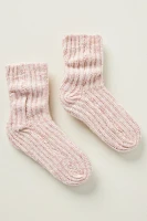 Lemon Chunky Heather Socks