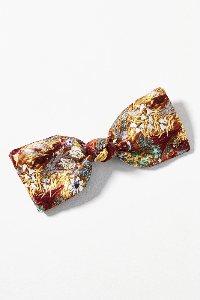 Lele Sadoughi Brocade Paloma Bow Barrette