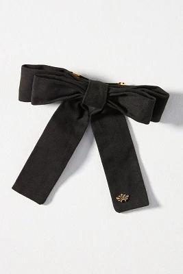 Lele Sadoughi Velvet Antoinette Bow Barrette