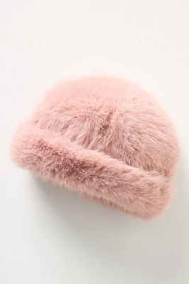 Faux-Fur Fuzzy Beanie