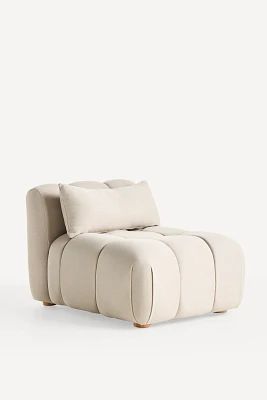 Kora Tufted Performance Woven Modular Armless Chair