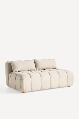 Kora Tufted Performance Woven Modular Armless Sofa