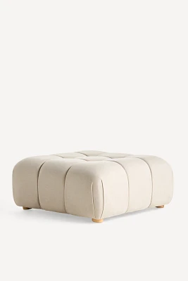 Kora Tufted Performance Woven Ottoman