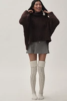 MUK LUKS Chunky Cable Knit Over-The-Knee Socks