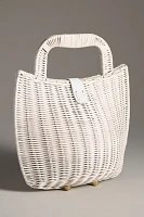 Bali Woven Wicker Basket Bag