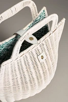 Bali Woven Wicker Basket Bag