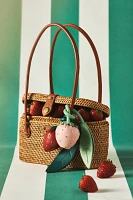 By Anthropologie Structured Rattan Bag