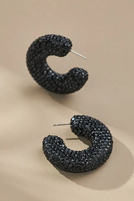 Pavé Hoop Earrings