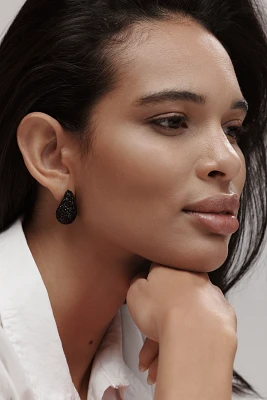 The Petra Drop Earrings: Pavé Edition