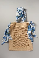 Hunter Bell x Anthropologie Raffia Shopper Tote