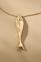 Dainty Fish Charm Necklace