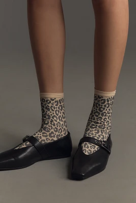 MeMoi Classic Leopard Ankle Socks