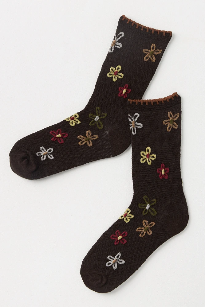 MeMoi Dancing Daisies Socks