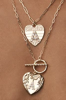 Monogram Heart Charm Necklace