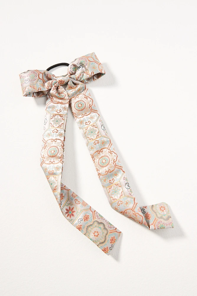 Paisley Bow Hair Tie