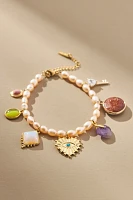 Casa Clara Raye Pearl Charm Bracelet