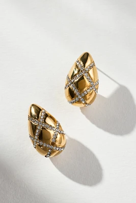 8 Other Reasons Pavé Teardrop Post Earrings