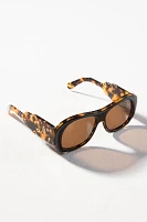 Damson Madder Oversized Navigator Sunglasses
