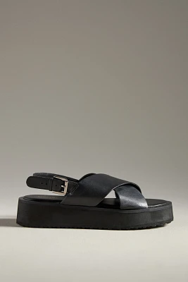 Maeve Cross-Strap Platform Sandals