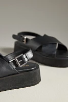 Maeve Cross-Strap Platform Sandals