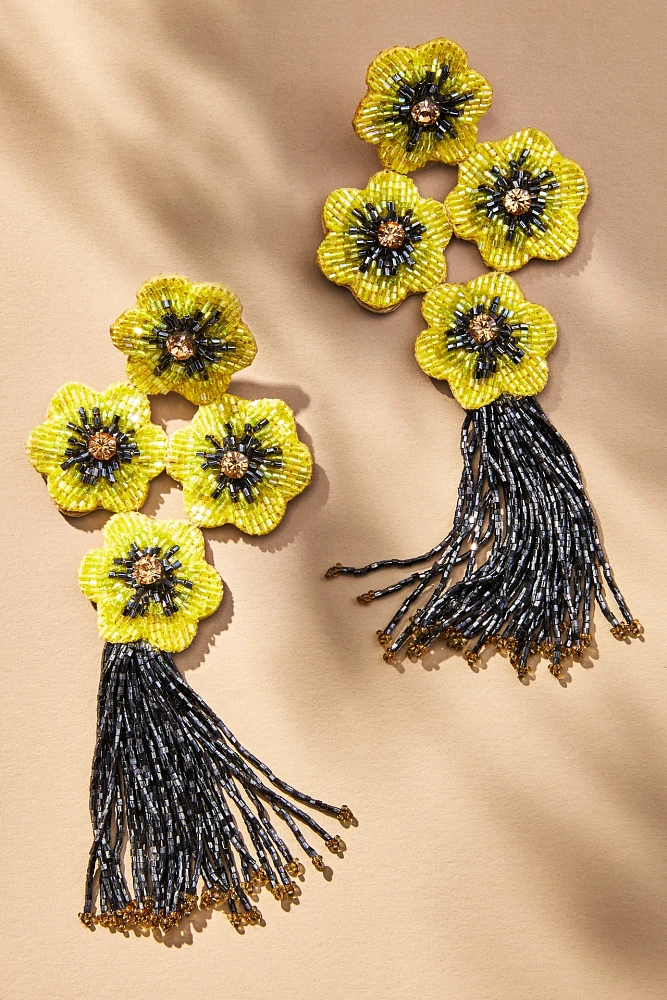 Mignonne Gavigan Franklin Floral Drop Earrings