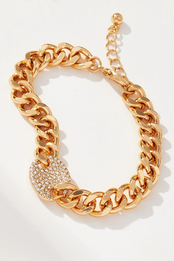 Chain Link Crystal Bracelet